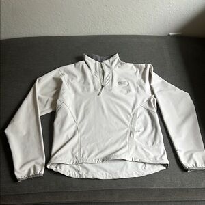 White Quarter-Zip Pullover